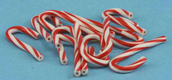 Dollhouse Miniature Candy Canes 12 Pcs